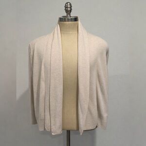 Eileen Fisher Light Beige Knit Cardigan